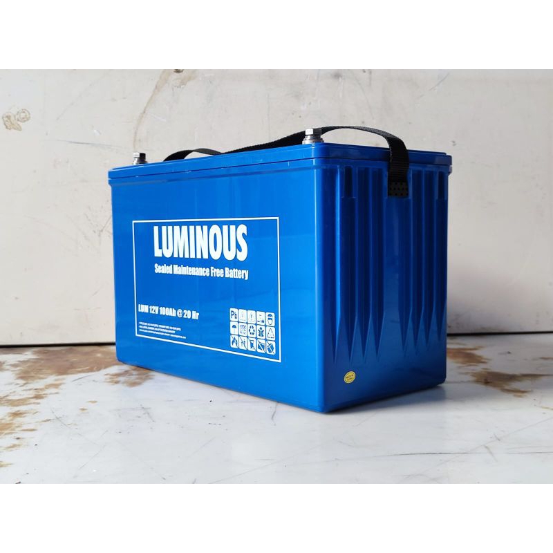 Aki Kering aki panel surya solar VRLA 12v 100ah 12volt Luminous 100AH BATTERY LUMINOUS 100AH AKI 100