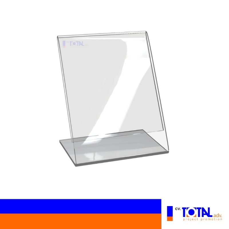 

TEMPAT BROSUR / TENT HOLDER / TENT CARD AKRILIK DISPLAY UKURAN A4