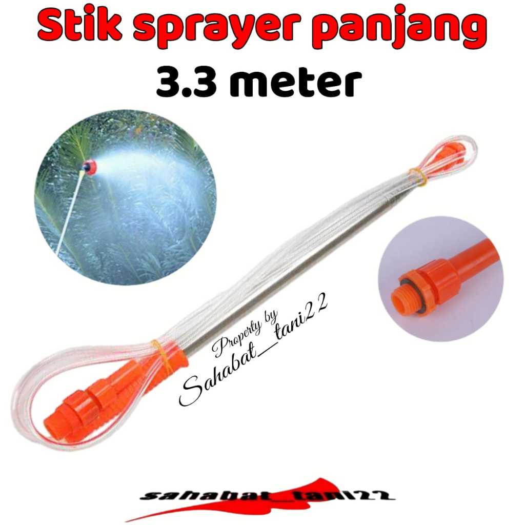 RB Stik sprayer elektrik panjang Stik sprayer teleskopik 3.3meter Stik semprotan hama Stik sprayer
