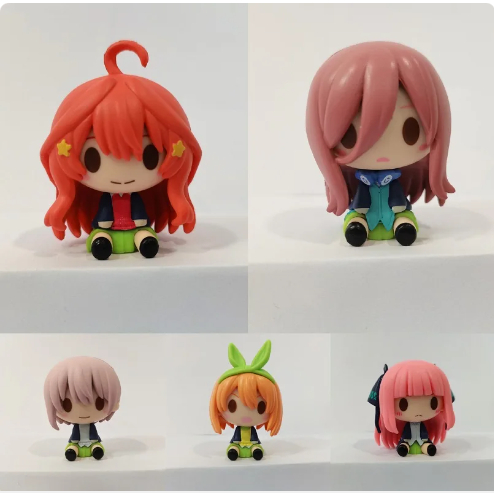 5 Pcs/set Figure The Quintessential Quintuplets Action Figure Anime Gotoubun No Hanayome