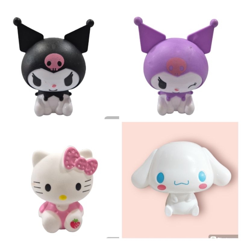 Boneka Cinnamorol Topper Kue Ultah Karakter Kuromi Melody Hellokitty