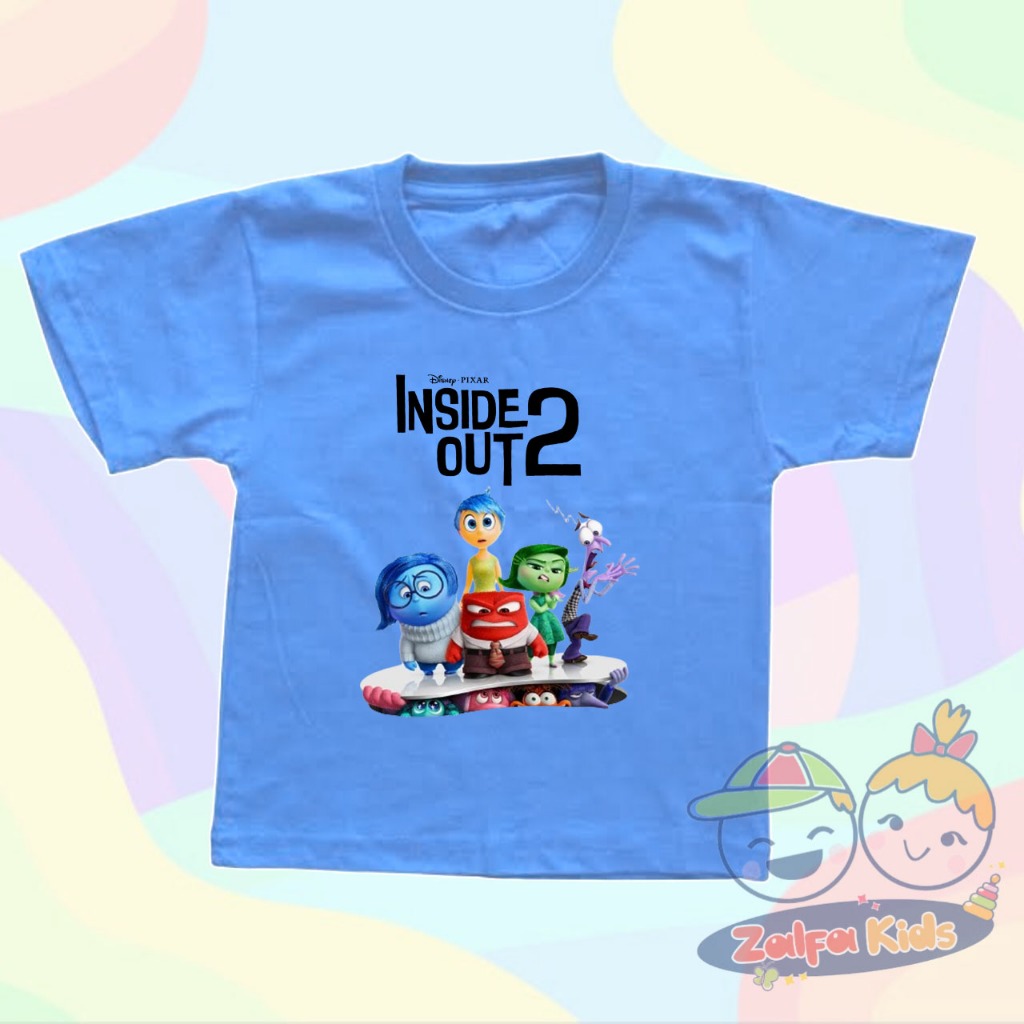 KAOS ANAK BAJU ANAK DISNEY PIXART INSIDE OUT 2