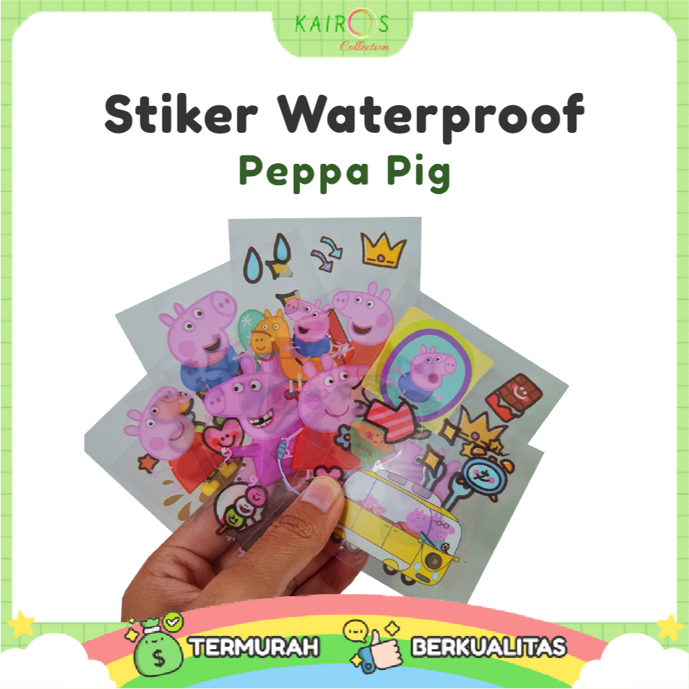 

STICKER NONO PEPPA PIG WATERPROOF / 1 LEMBAR STIKER
