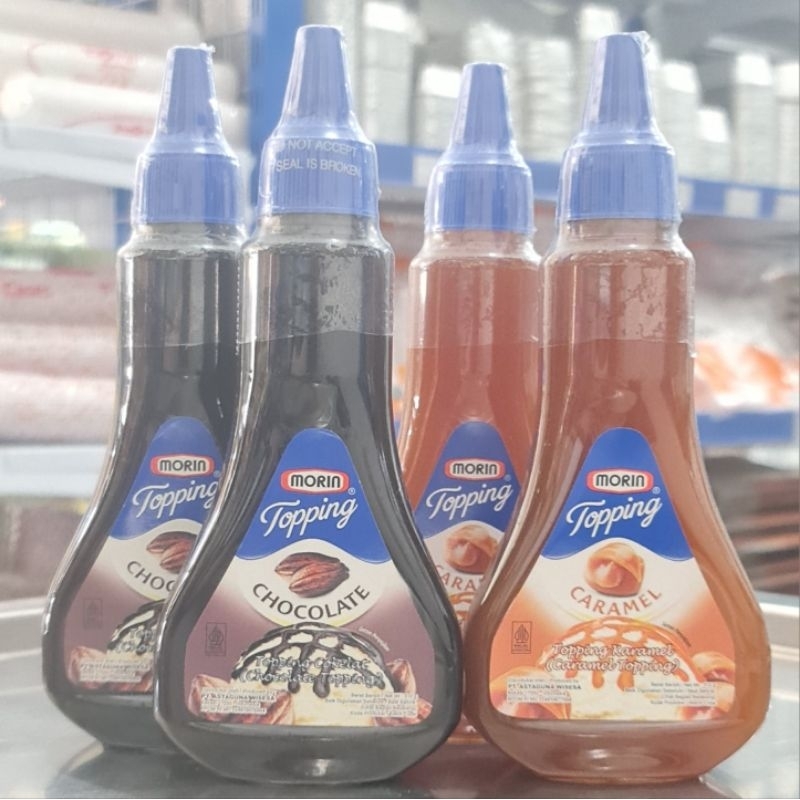 

Morin Topping Coklat, Caramel 310gr/Topping Coklat/Topping Strawberry/Strawberry Smootie/Syrup Caramel/Syrup Coklat/Morin Topping Caramel