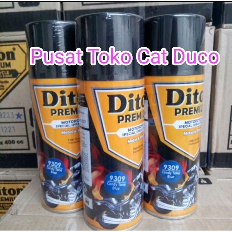 Pylox Diton Premium Candy Blue 9309 400cc cendy biru transparan glossy