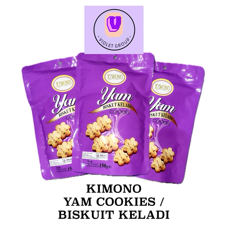 

[TERMURAH] KIMONO YAM COOKIES BISKUIT KELADI HALAL TARO BISKUIT