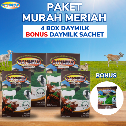 

DAYMILK Rasa Coklat Atasi pernafasan & Persendian - PAKET HEMAT 4 BOX FREE DAYMILK SACHET