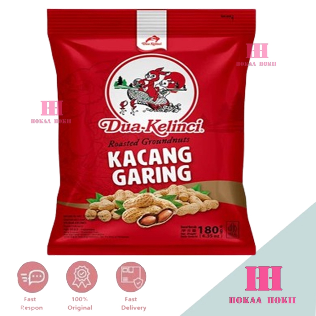 

Dua Kelinci Kacang Garing Roasted Groundnuts 180g - Kacang Kulit