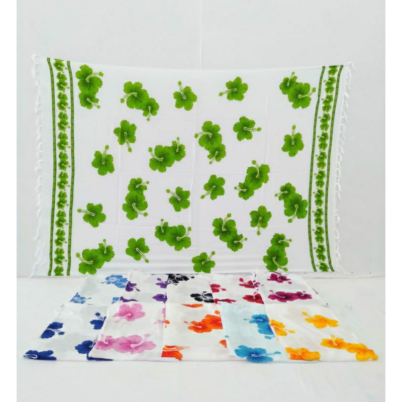 sarong pantai/sarong bali/kain bali/kain pantai/bunga sepatu/bungabunga/