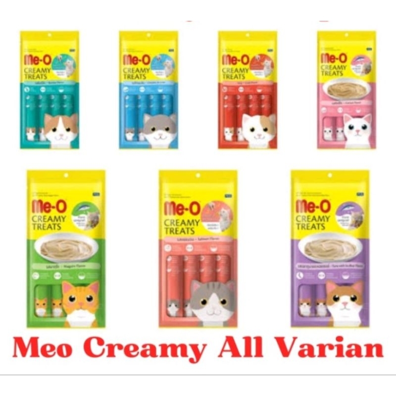 Snack kucing (cat) MeO me-O Creamy Treats - Kitten & Adult