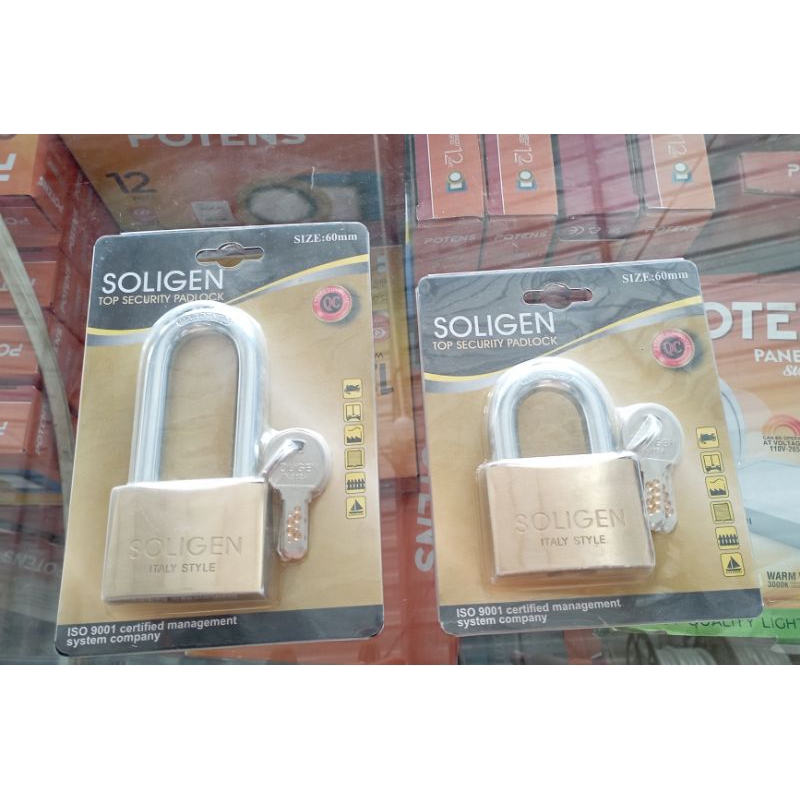 Gembok Soligen 60mm