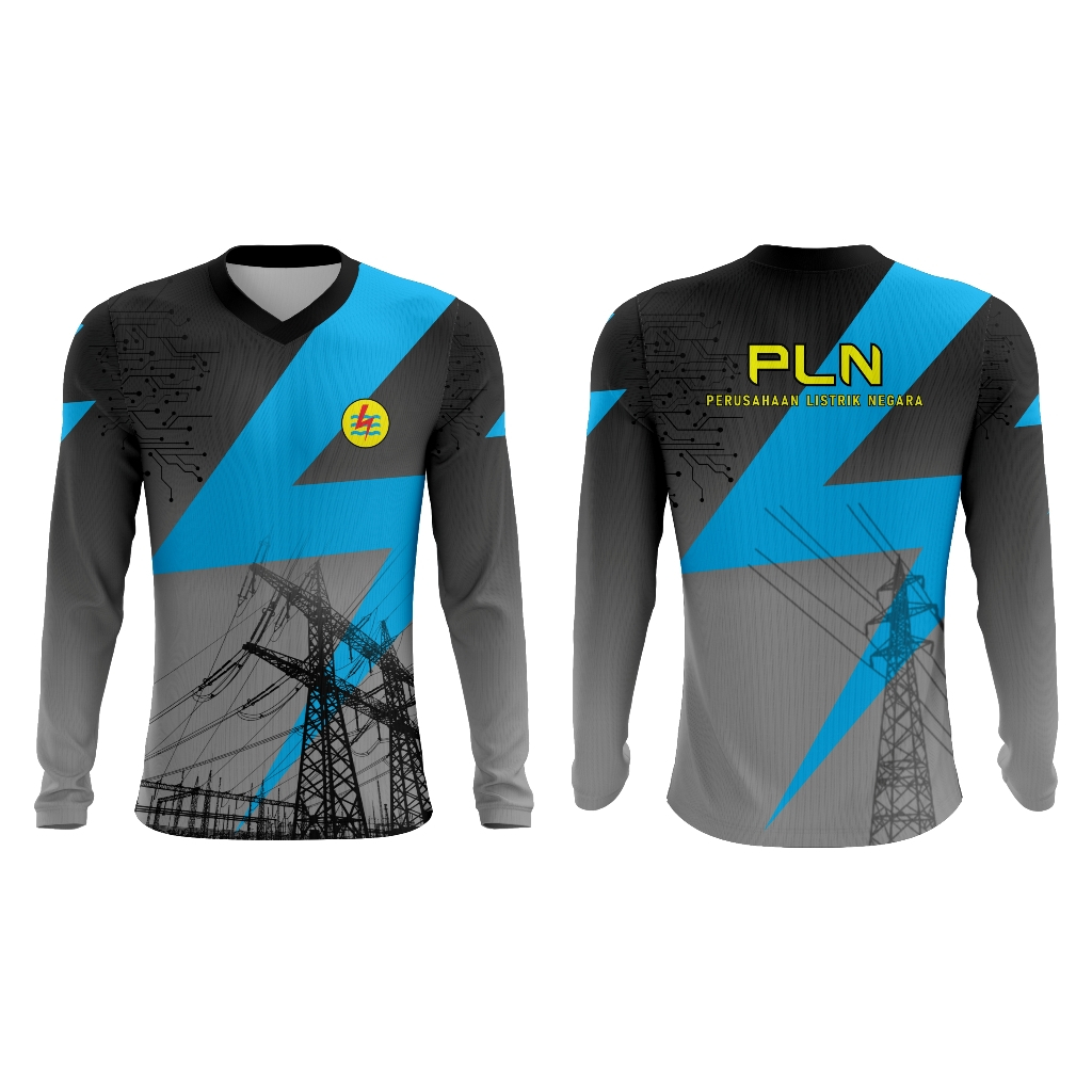 Baju Kemeja PLN LISTRIK PINTAR Terbaru Fullprint Sublime 01