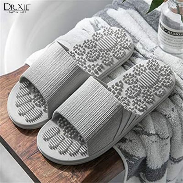 Sandal Pijat terapi Refleksi Anti Slip Ringan Pria Wanita unisex Rumah Dalam Ruangan outdoor Slipper Pijat Non-Slipp PVC/Sandal Pijat Refleksi Telapak Kaki Sendal Rematik Reflexi Reumatik Akupuntur Terapi Kesehatan Slop Repleksi Therapy Rubber Pria Wanita-4