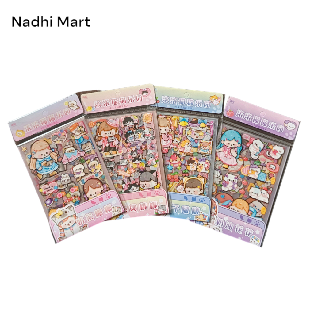 

STIKER LUCU BENTUK KUCING / CHICHI CAT PARADISE STIKER PEACH