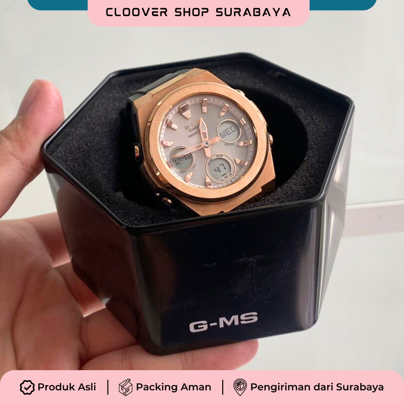 Jam Tangan Cewek Second Unit Casio Baby-G MSG-S600G-1ADR / MSGS600G-1A Original