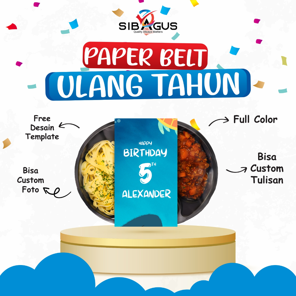 

Paper Belt Edisi Ulang Tahun | Sleeve Box Thinwall Edisi Ulang Tahun