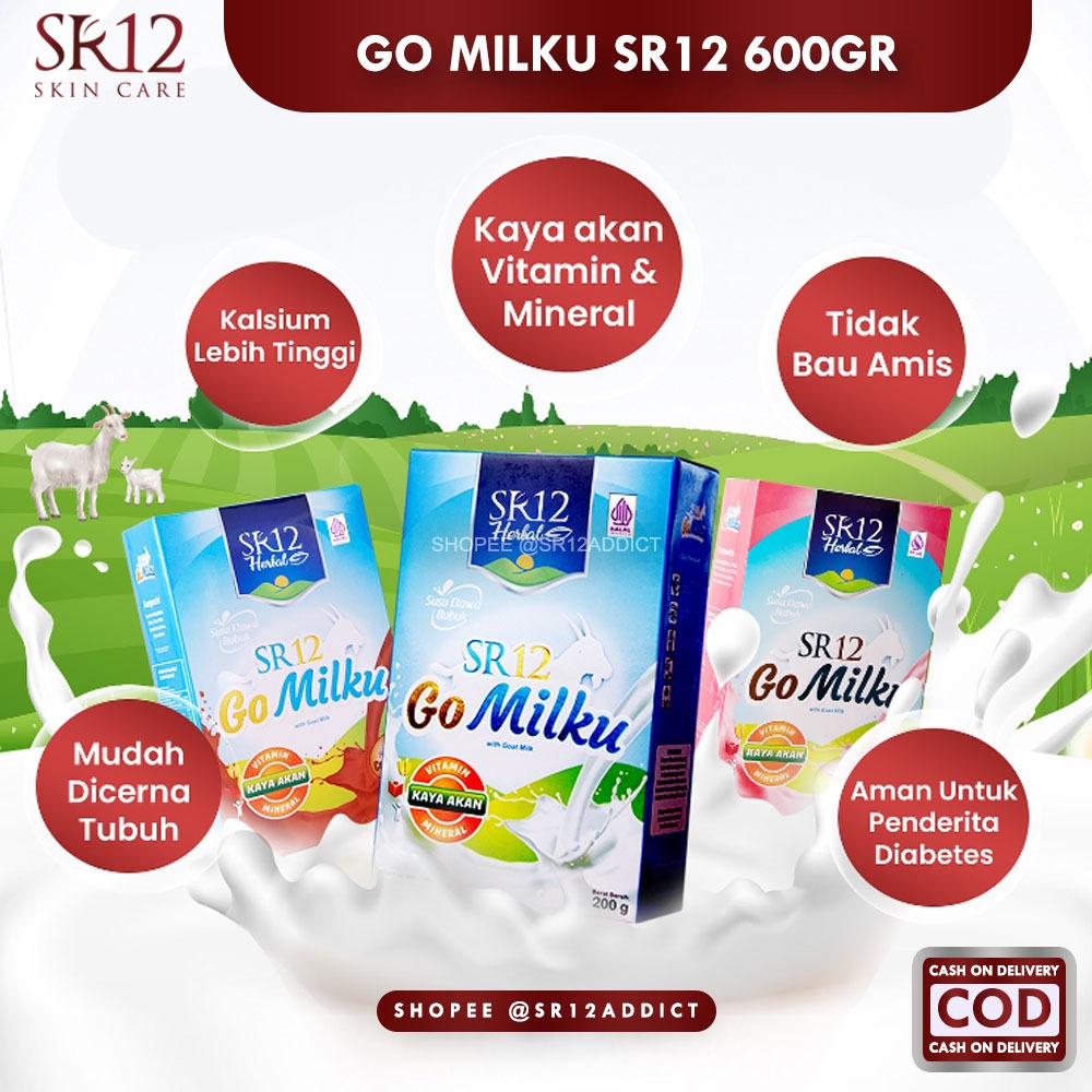 

GO MILKU SUSU SR12 600GR ETAWA HALAL TERBAIK / SUSU KAMBING GOMILKU KUALITAS PREMIUM / GOAT MILK SUSU BUBUK BPOM / SUSU KAMBING MENINGKATKAN KESEHATAN & IMUN TUBUH / SUSU PROGRAM KEHAMILAN / ASI BOOSTER / SUSU KESEHATAN & MEMBANTU MENYEMBUHKAN PENYAKIT