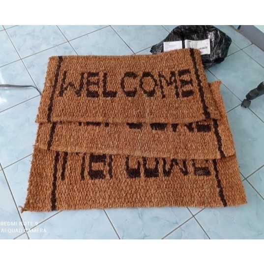 Keset WELCOME / Keset Kaki welcome / Keset Serabut Kelapa / Keset Ijuk / Keset sabut kelapa welcome 