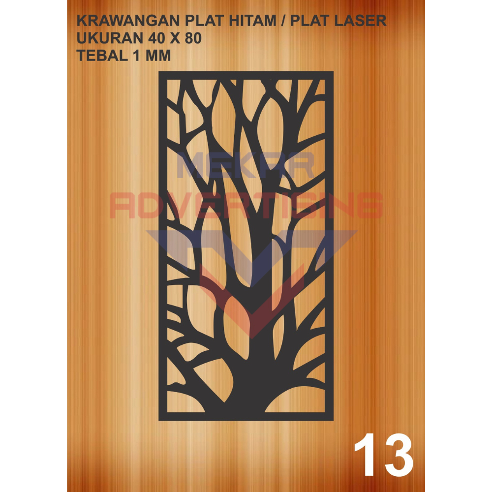 Thebettles Pagar Besi Cutiing Laser / Krawangan Plat Hitam / Cutting Plat Laser / Plat Laser Cutting