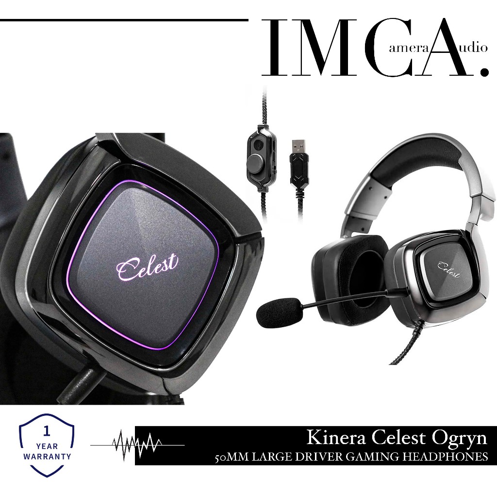 KINERA CELEST OGRYN 50MM LARGE DRIVER GAMING HEADPHONES HEADSET