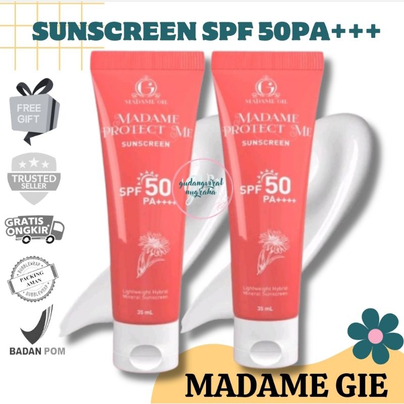 ~GVN~ SUNSCREEN MADAME GIE SPF 50PA+++ SUNSCREEN MADAME GIE MERAH