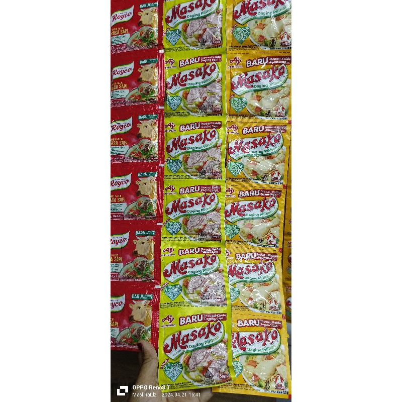 

Masako ayam dan sapi 72pcs