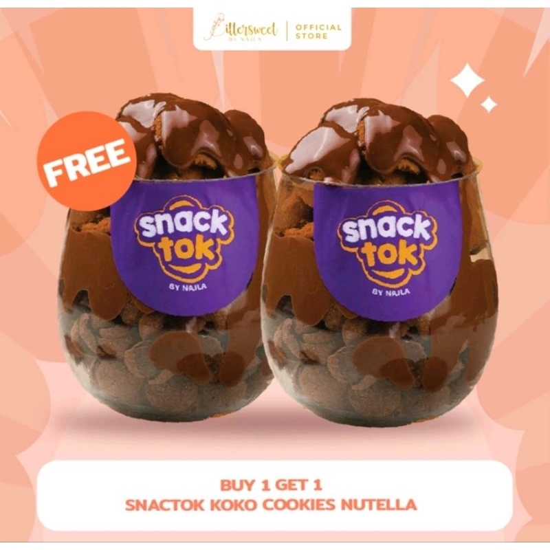

Bittersweet by Najla Buy 1 Get 1Snacktok Koko Cookies Nutella