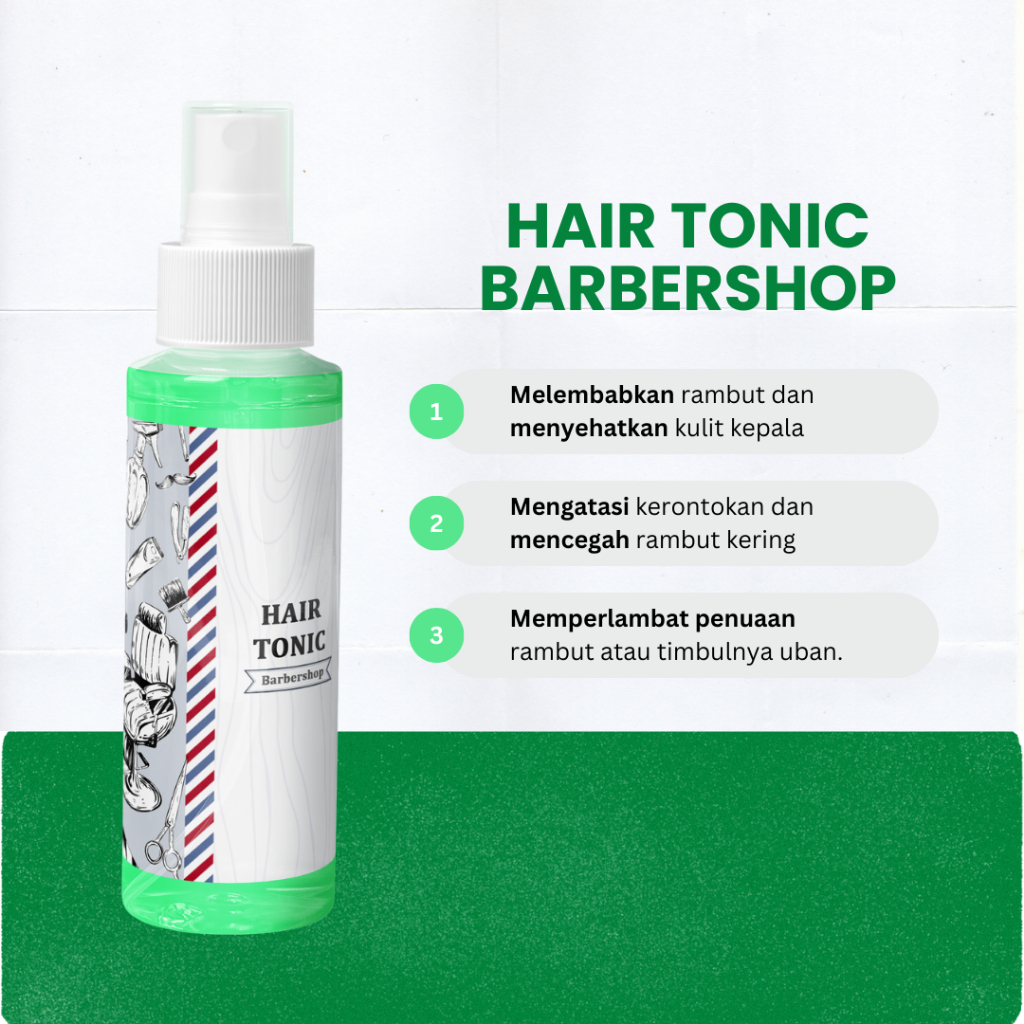 Hair Tonic Barbershop Pelembut Perawatan Rambut Vitamin Rambut