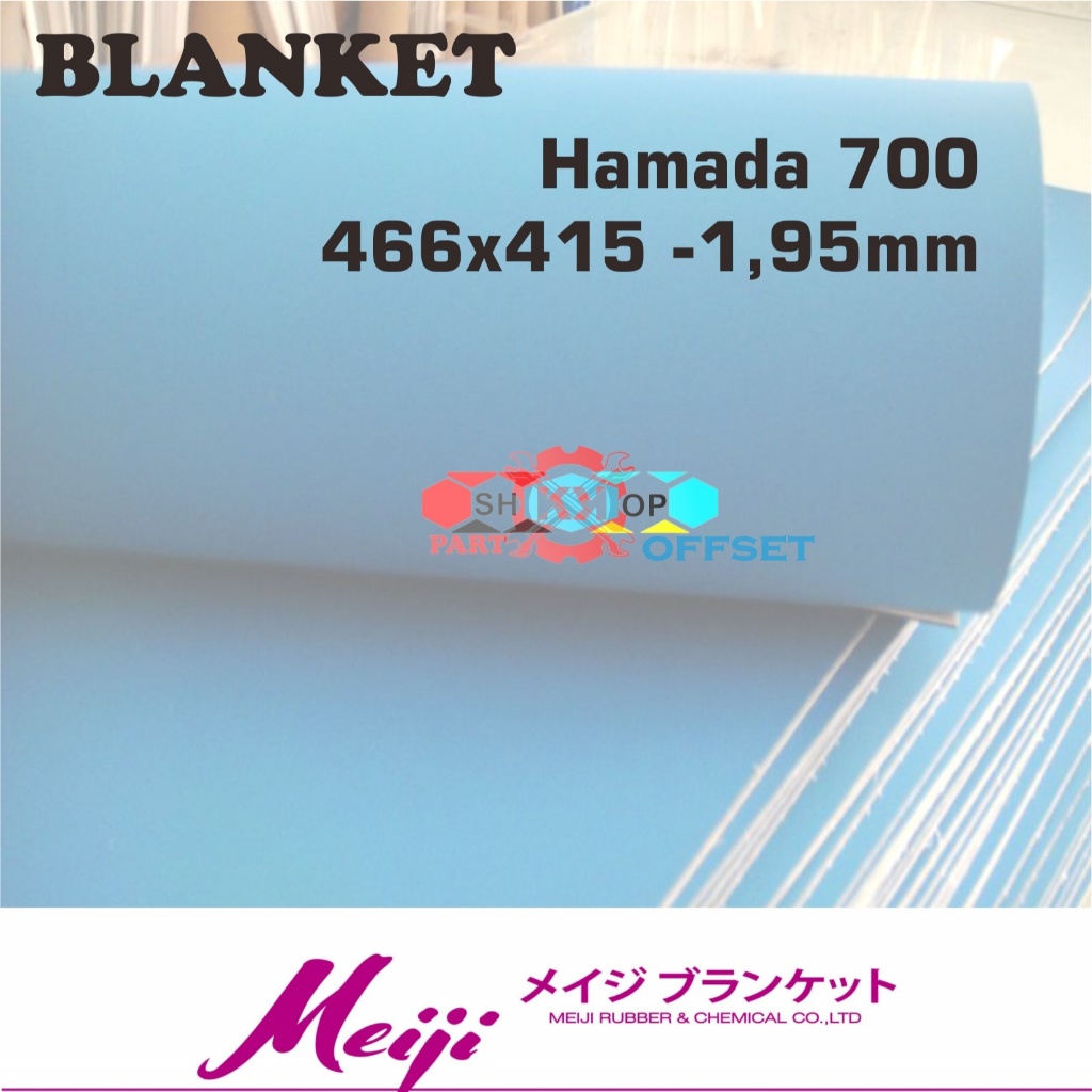 blanket meiji mesin cetak offset hamada 700