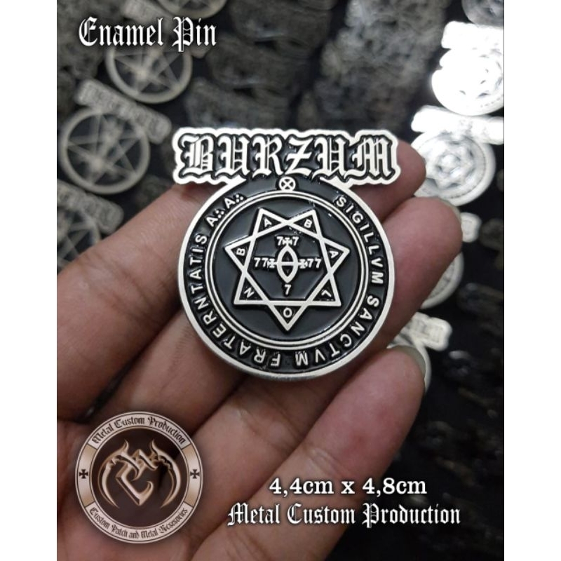 Enamel Pin Badge Metal Burzum / Pin Badge / Pin Band