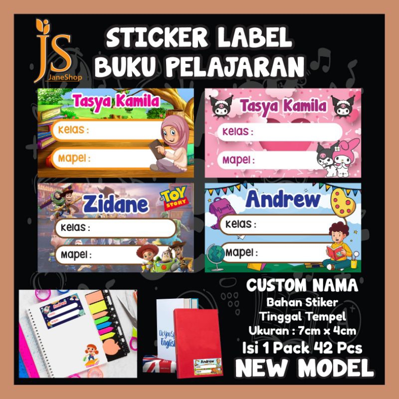 

Isi 42 Stiker Mapel - Label Buku Pelajaran Sekolah - Stiker mata pelajaran