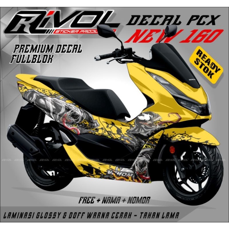 decal sticker honda pcx 160 full body motiv karakter venom