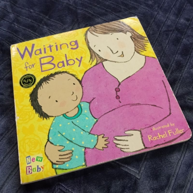 preloved boardbook waiting for baby boardbook Aussie