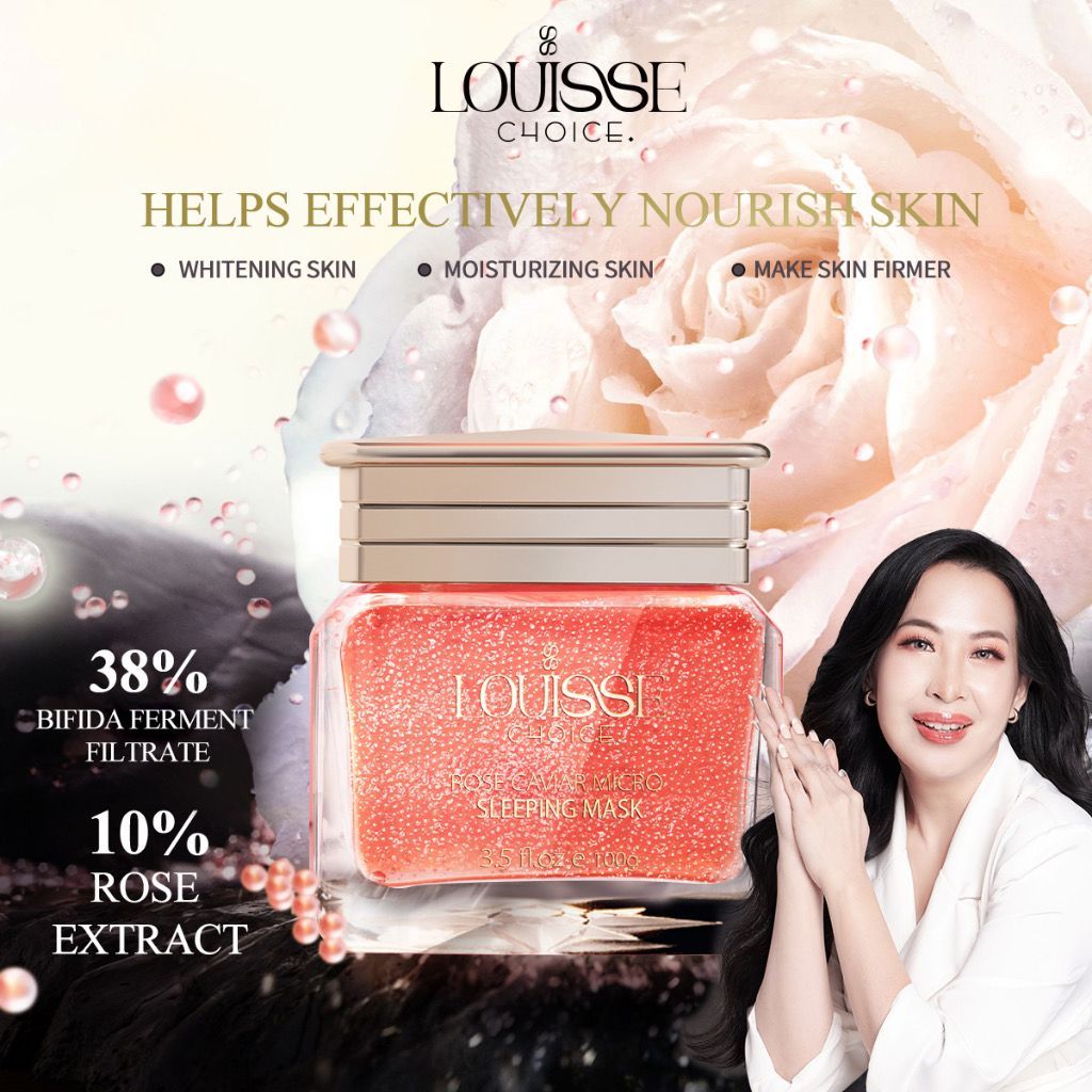 [YL] LOUISSE CHOICE Rose Caviar Micro Sleeping Mask 100g Bifida Ferment Filtrate Moisturize Firmer V