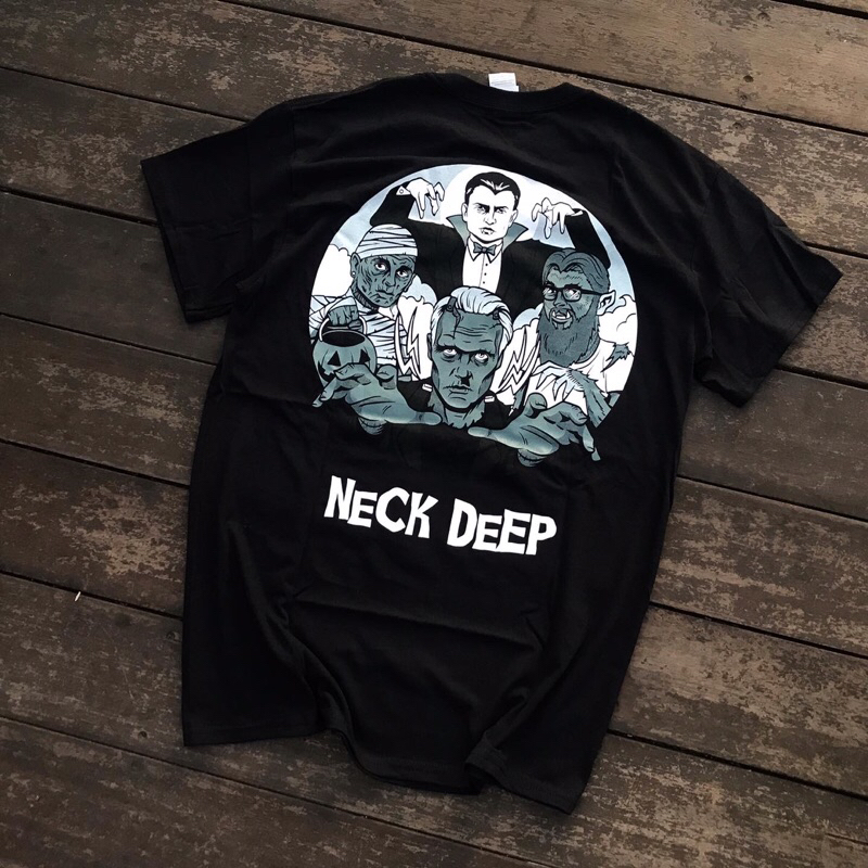 NECKDEEP MONSTER BLACK TSHIRT