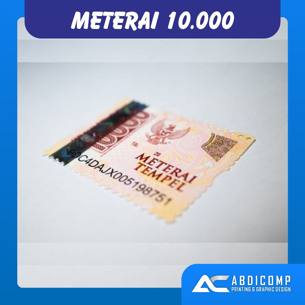 

Meterai 10000 Asli Original