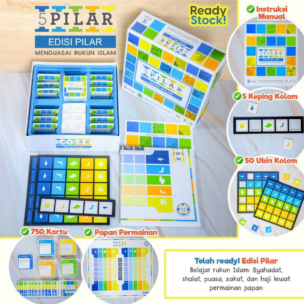 Boardgame 5 Pilar Edisi Rukun Islam