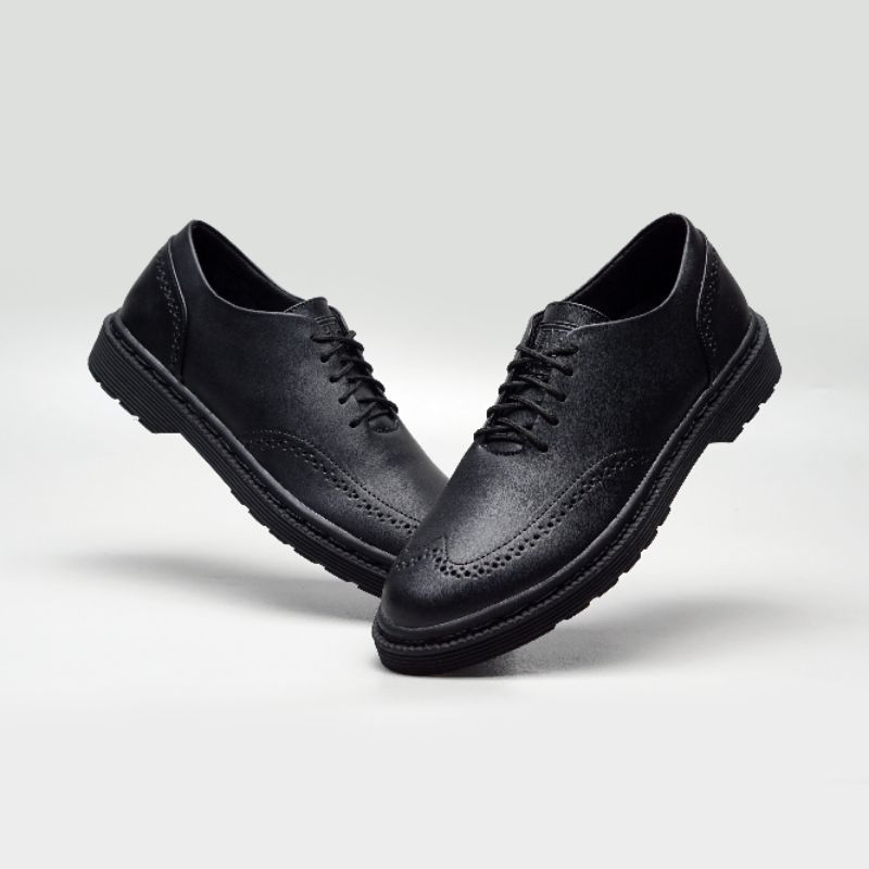 Thom Black Sepatu Oxford Pria hitam Formal Kantor Kerja Kuliah Kondangan