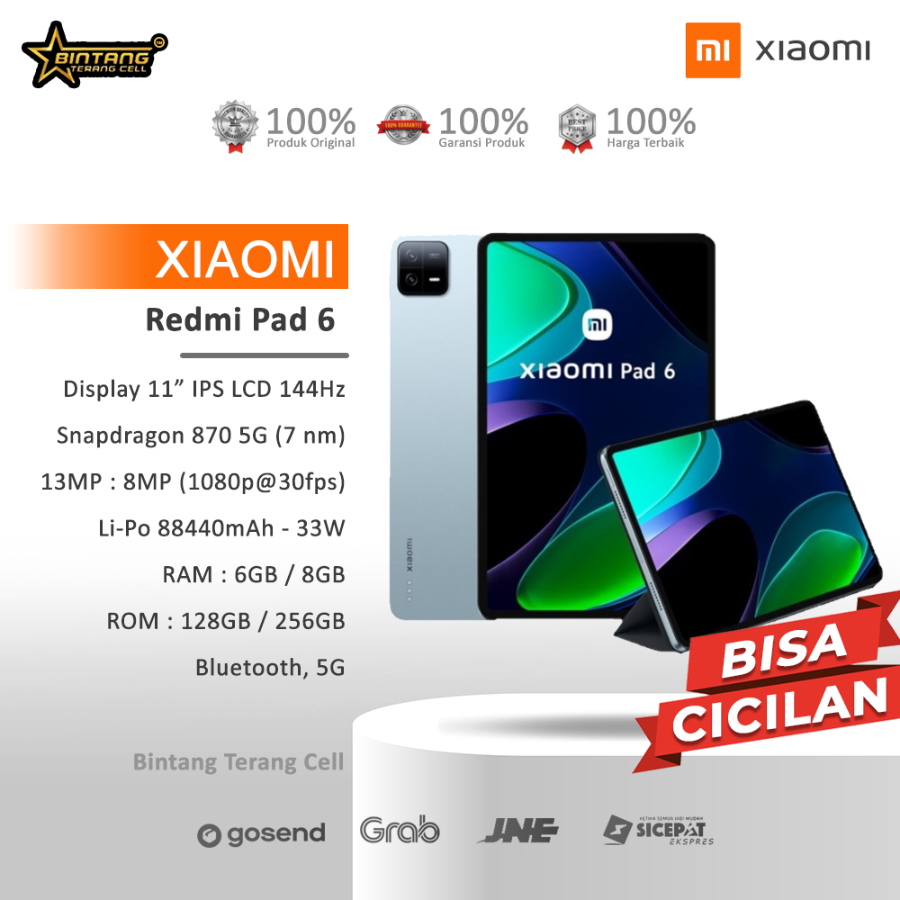 Xiaomi Redmi pad 6/128gb mipad6 xiaomi pad7 mipad 7 ram 8/256gb xiaomi pad6 mipad6 ram 8/256gb mipad