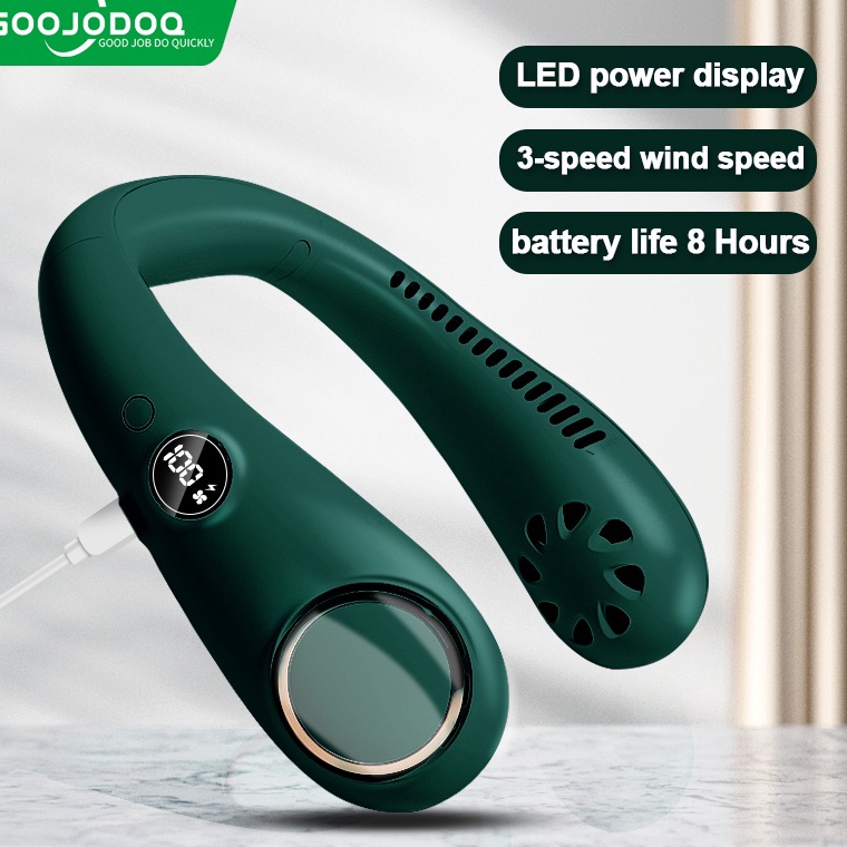 Terlaris GOOJODOQ KIPAS ANGIN GANTUNG LEHER  KIPAS ANGIN PORTABLE  Kipas Angin Leher Portable Mini H