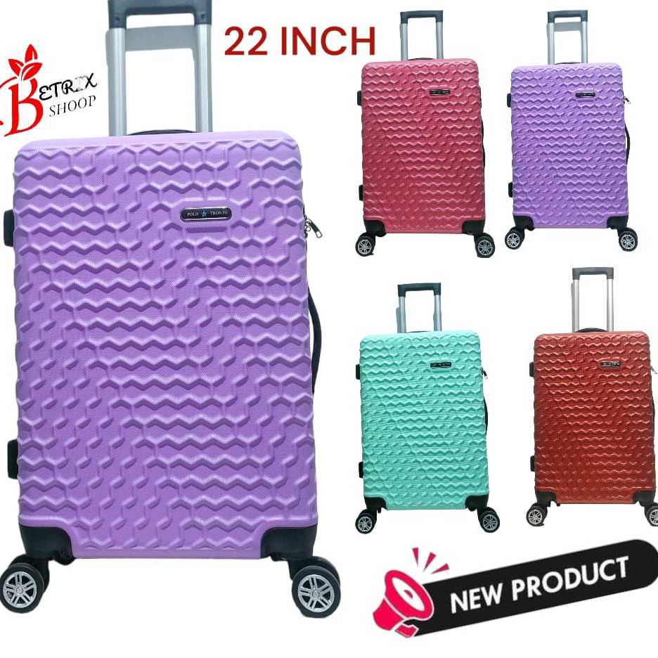 HARGA SPESIAL Koper 22 Inch Koper Polo Koper sedang Koper Premium 65 4 Roda 36 Rotasi Anti Pecah Rin