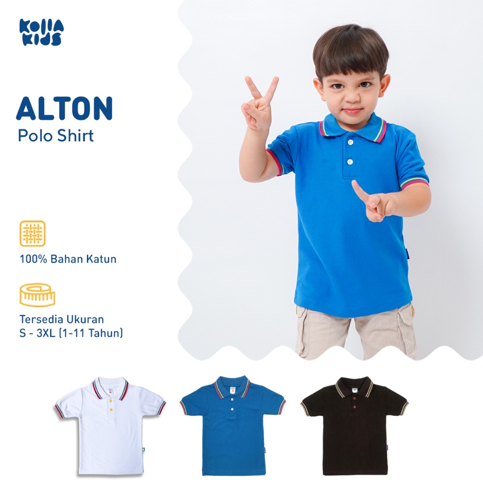 CHEKOUT Kolla Kids Polo Shirt Anak Alton 111 Tahun Part 1