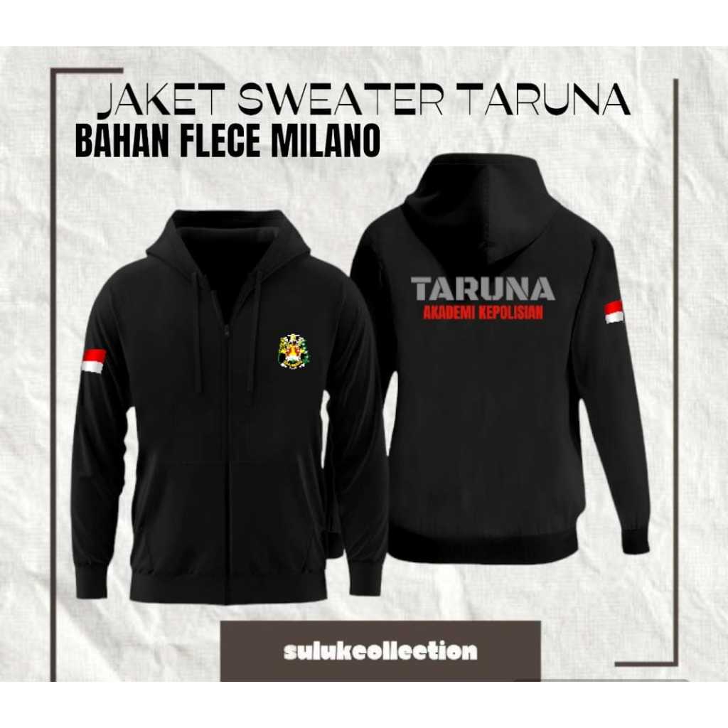 Jaket sweater taruna / jaket akpol bhana flece catton terbaru