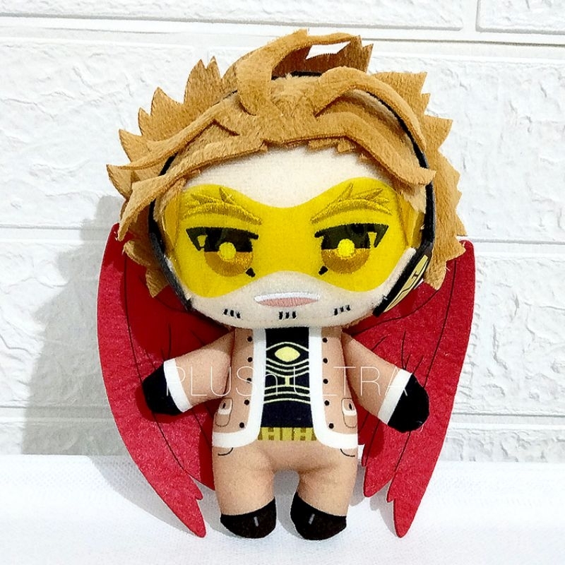 Tomonui Keigo Takami Hawks My hero Academia MHA BNHA Anime Plush Keychain Gantungan Kunci Boneka Off