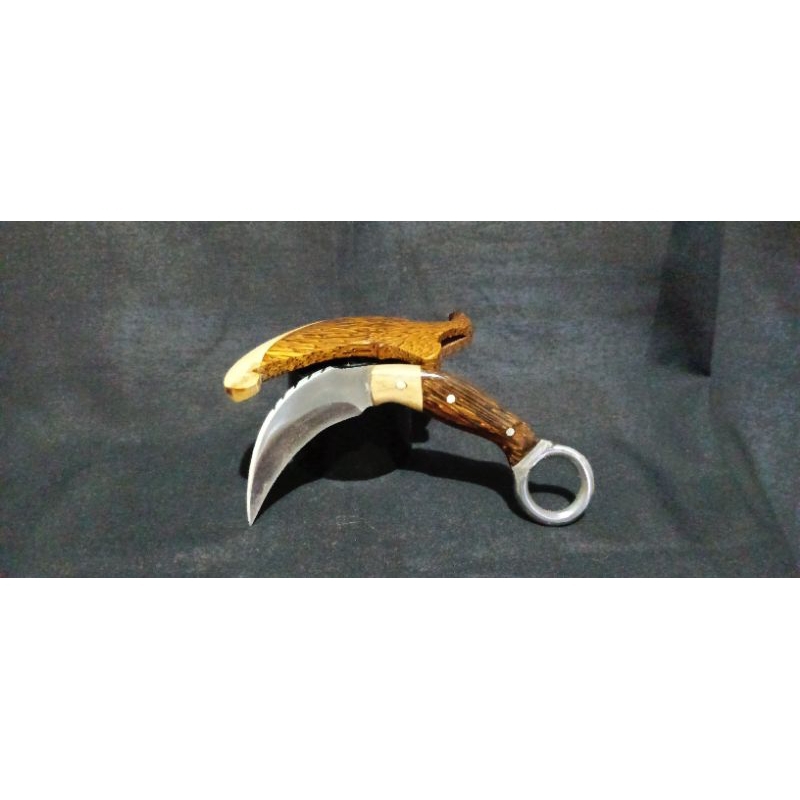 KARAMBIT / PISAU SILAT / PERKAKAS /KARAMBIT KAYU AREN / KERAMBIT