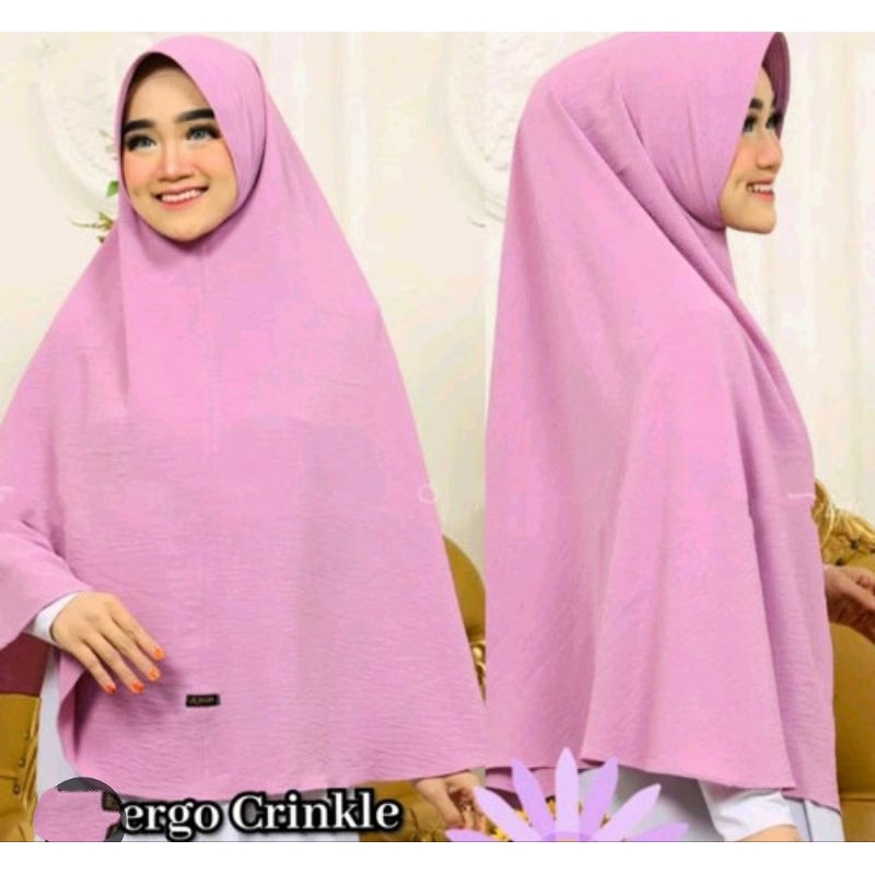 ZARELLFASHION - KHIMAR CRINKLE AIRFLOW JUMBO  / JILBAB AIRFLOW PED