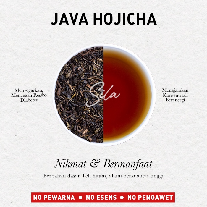 

Sila - Java Hojicha - Daily Gourmet - Premium Pure Tea - White Kraft Pouch – Teh Premium – Black Tea