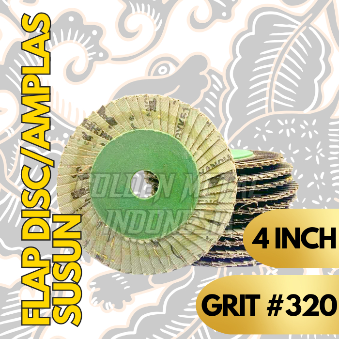 Flap Disc Amplas Susun 4 Inch Grit 320