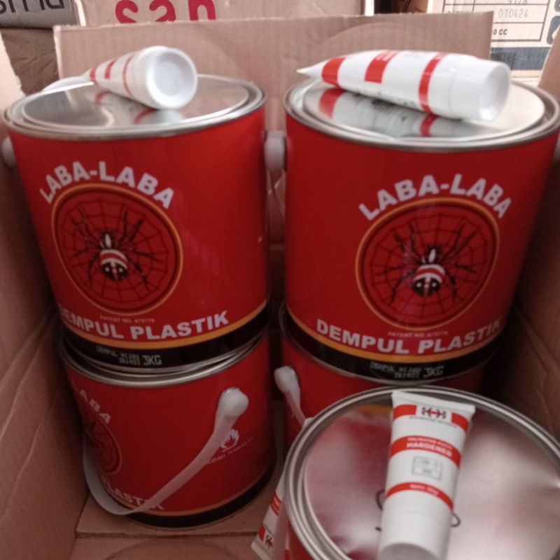 Laba Laba dempul Plastik 3kg