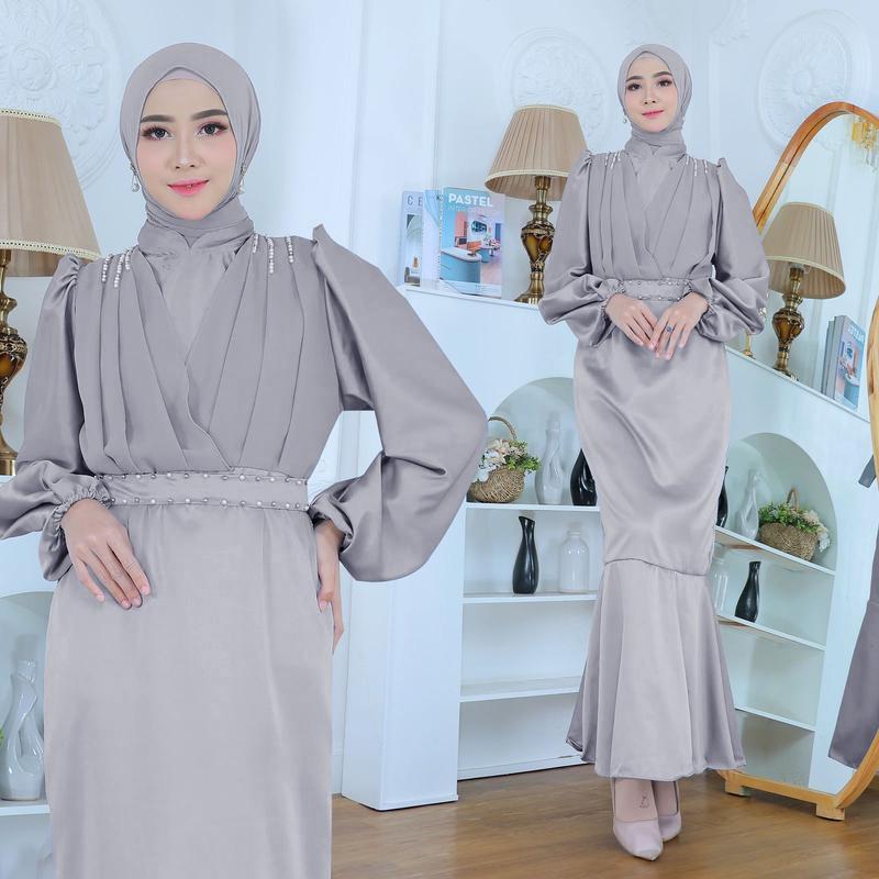 Soraa Collection DRESS VEYYA | M L XL | 6 WARNA | Dress Saten Ceruti Babydoll Terbaru | Dress Panjan